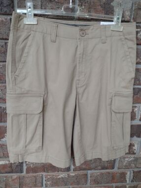 Sonoma Cargo Shorts Mens 32 Flexwear Beige Stretch Utility Pockets Outdoors NWT
